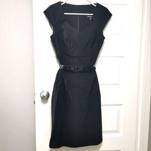 Le Chateau belted black dress